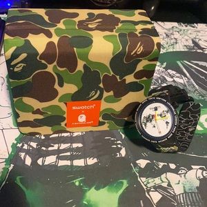 Swatch x Bape Big Bold The Workd Edition